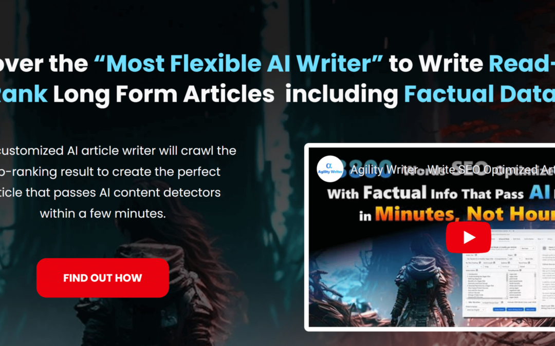 AgilityWriter: The Secret Weapon to Transform Your Writing Skills Overnight!