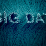 big data graphic on blue background